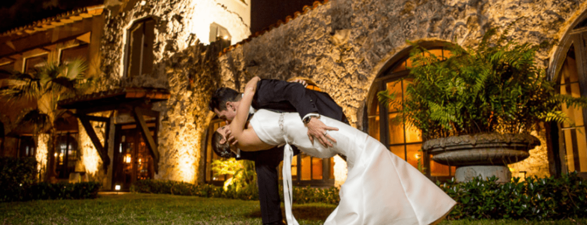Mediterranean style architecture wedding
